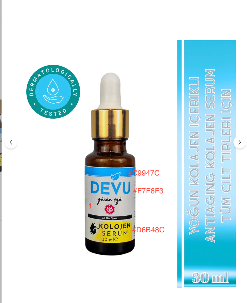 Doğal Deve Kuşu Kolejenli Cilt Beyazlatıcı Serum