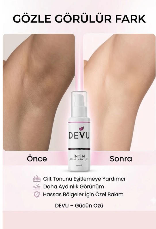 İntim Kolajenli Doğal Cilt Beyazlatıcı Jel
