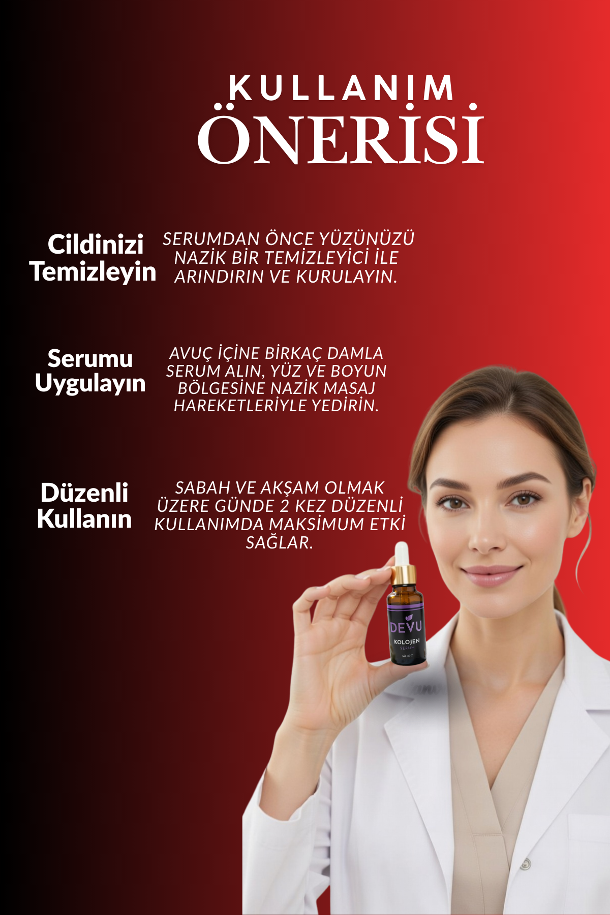 Yaşlanma ve Kırışıklık Karşıtı DeveKuşu Kolajeni Cilt Serumu