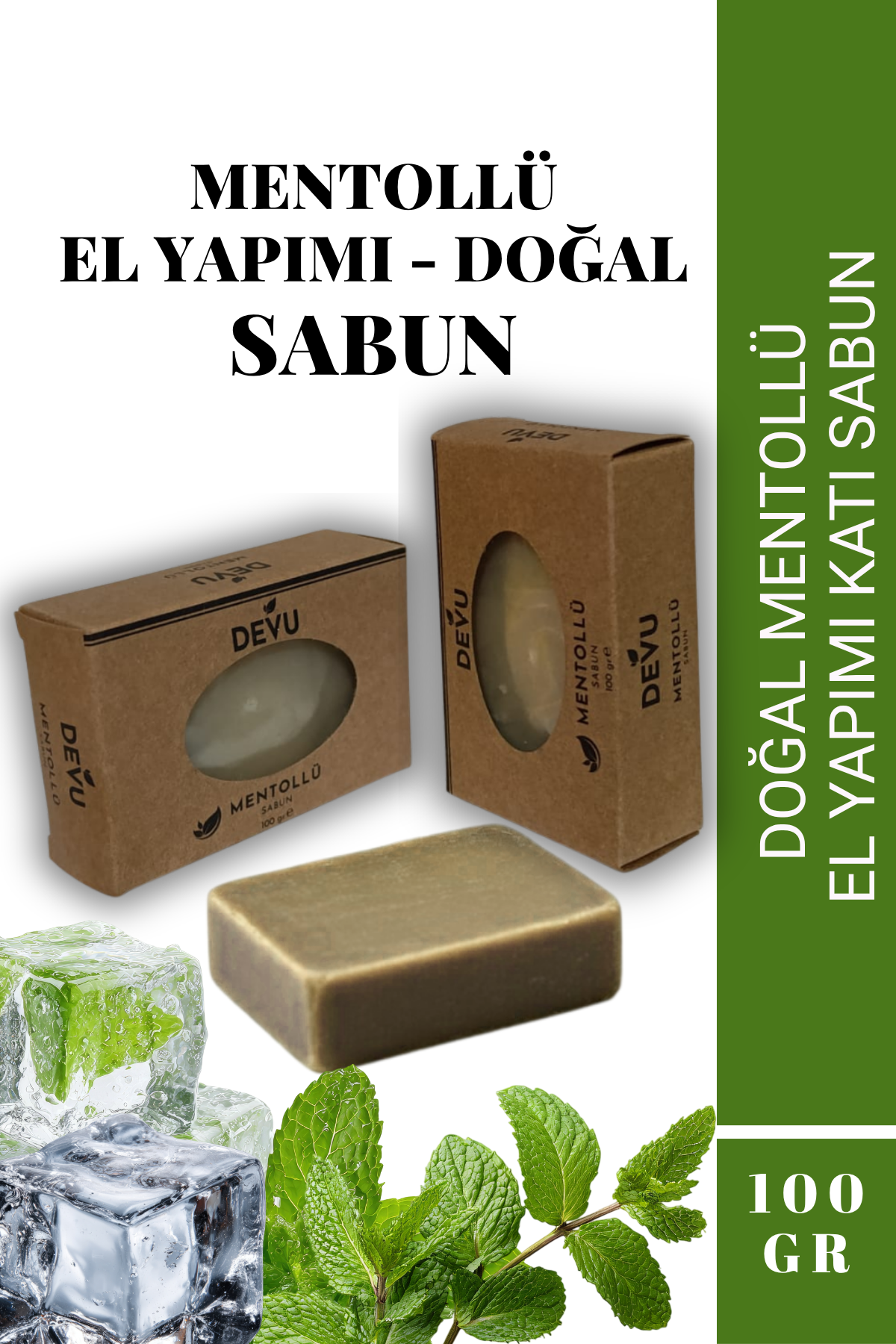 Mentollü Ferahlatıcı Doğal El Yapımı Sabun