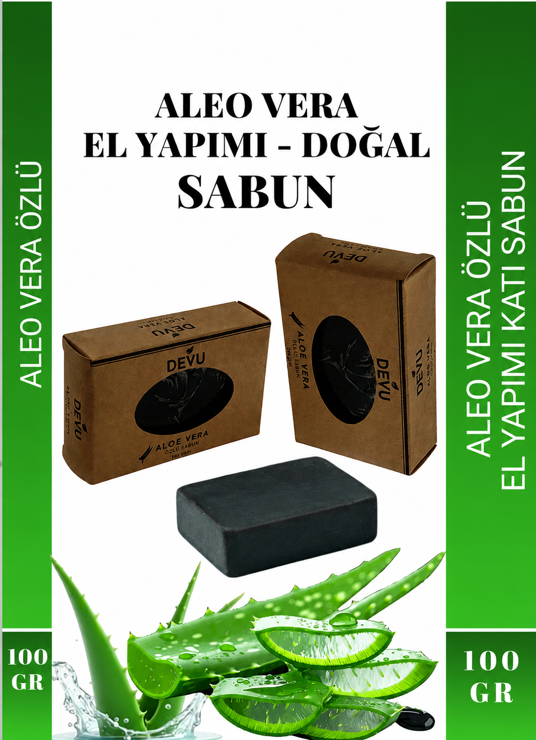 El Yapımı Doğal Sabun Aloevera Özlü Doğal Sabun