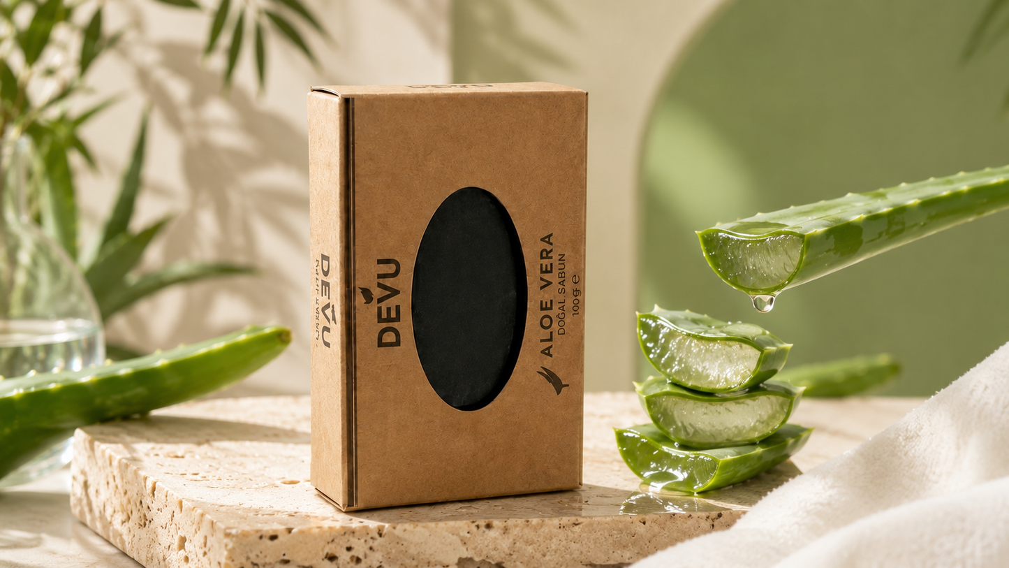 El Yapımı Doğal Sabun Aloevera Özlü Doğal Sabun