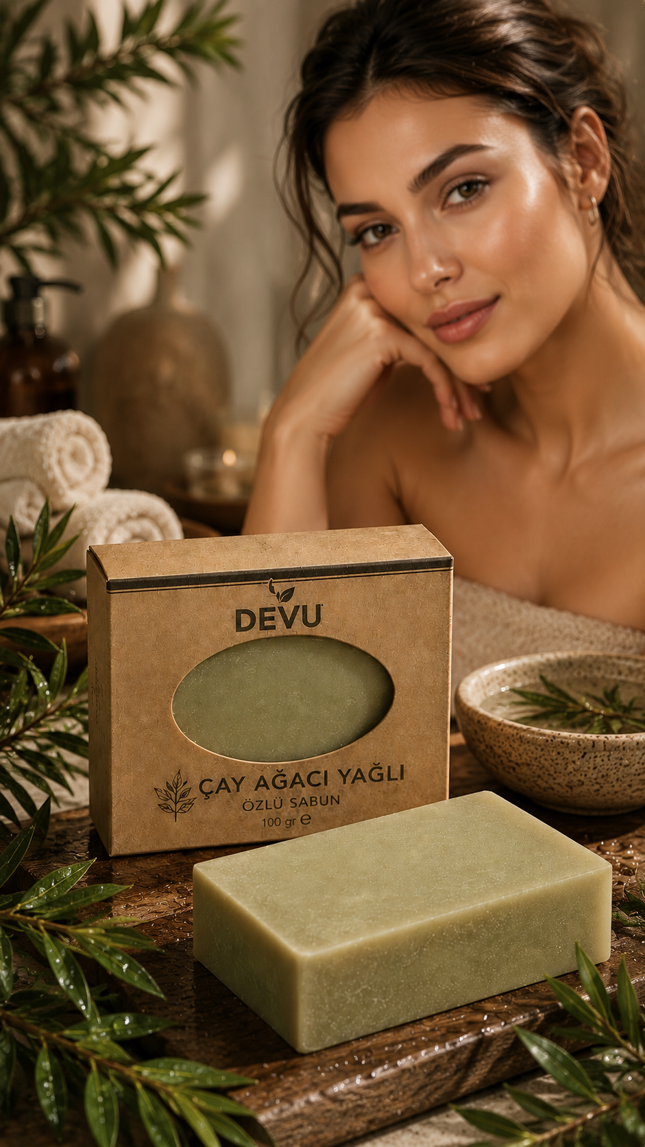 Çay Ağacı Yağlı El Yapımı Doğal Sabun
