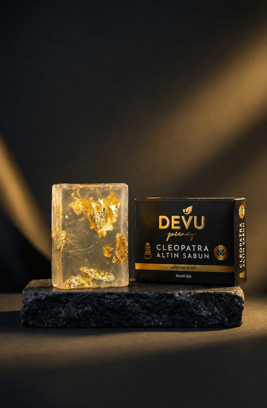 Cleopatra Altın Sabun Golden Touch 24 Ayar, Kök Hücreli, El Yapımı, Anti-Aging Sabun