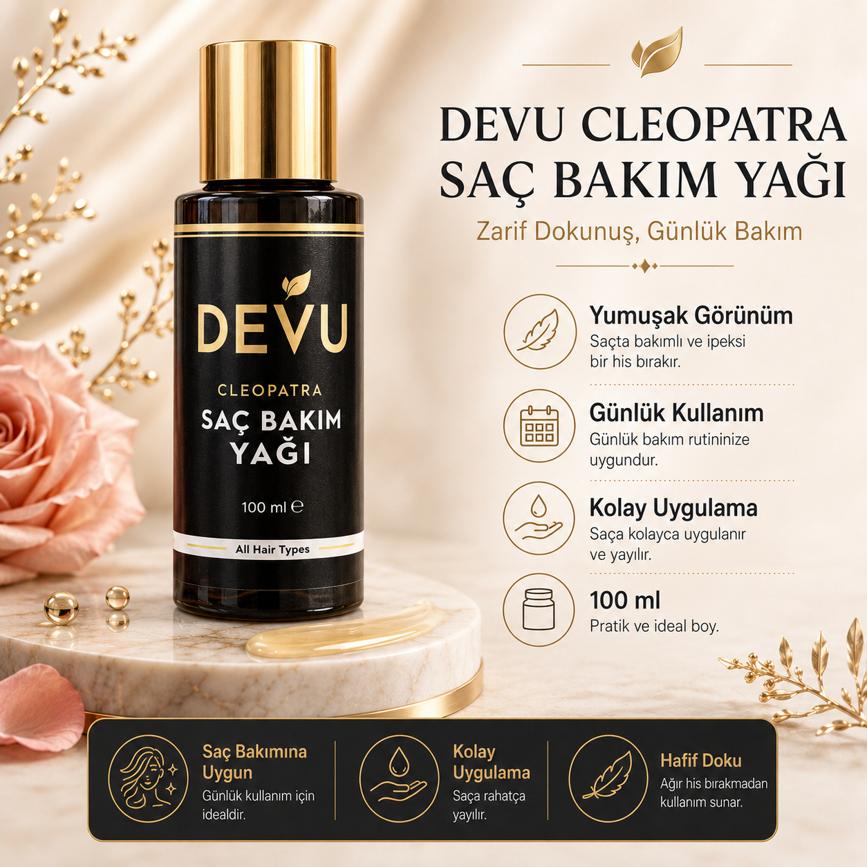 Cleopatra Saç Bakım Yağı 100ML