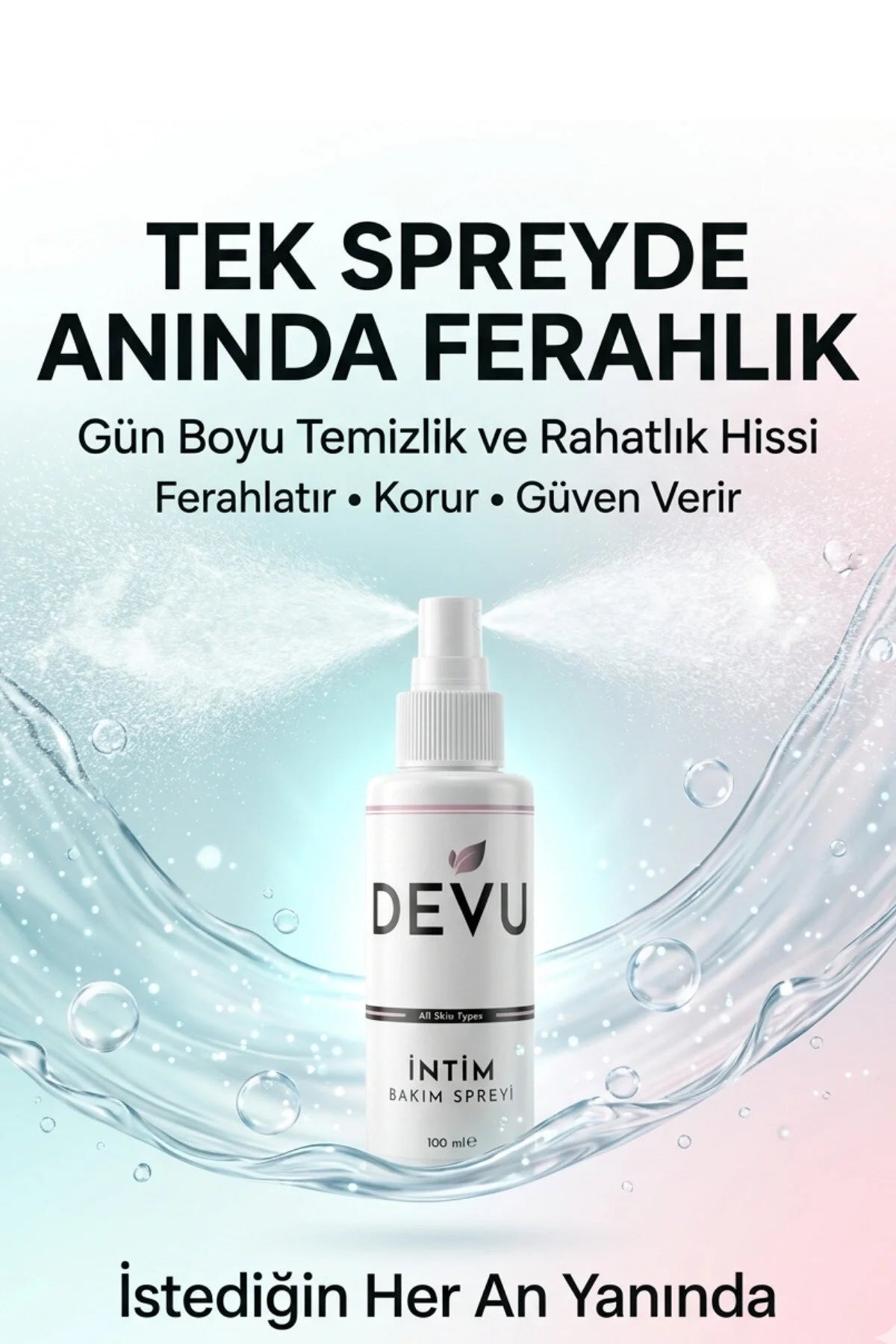 Devu Doğal Vücut Intim Bakım Spreyi