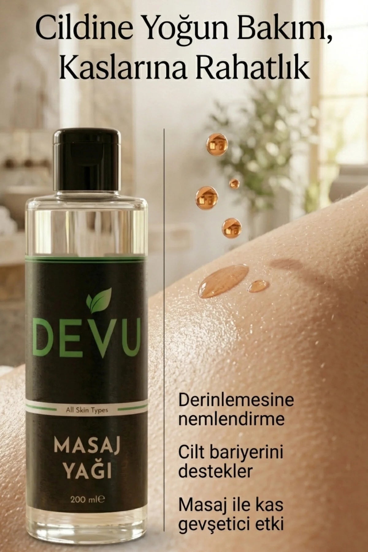Doğal İçerikli Premium Masaj Yağı