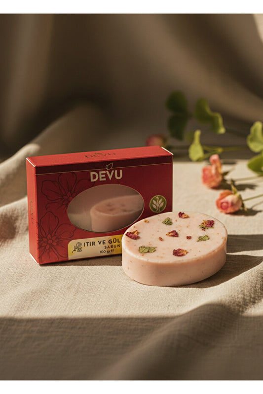 Gül Yağlı ve Itır Gül Kokulu Sabun