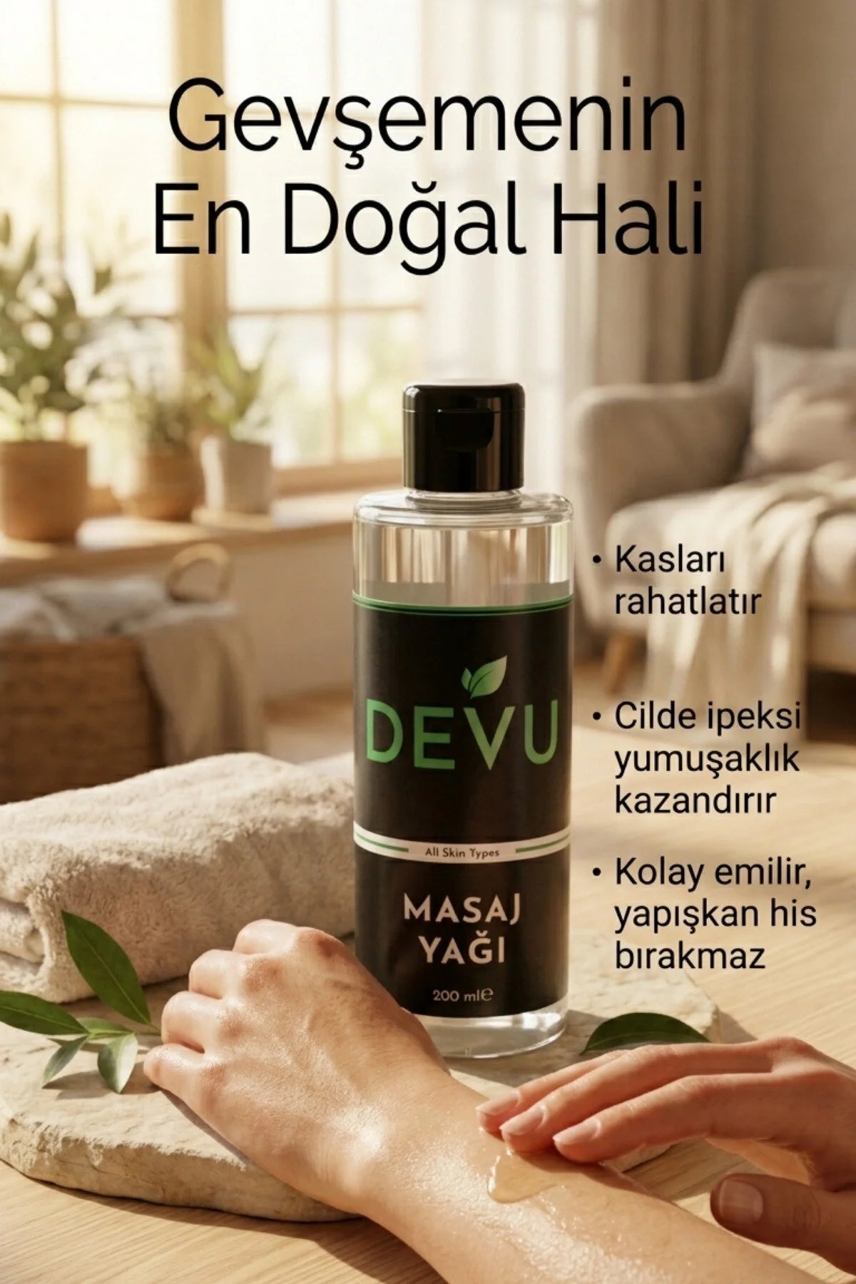 Doğal İçerikli Premium Masaj Yağı