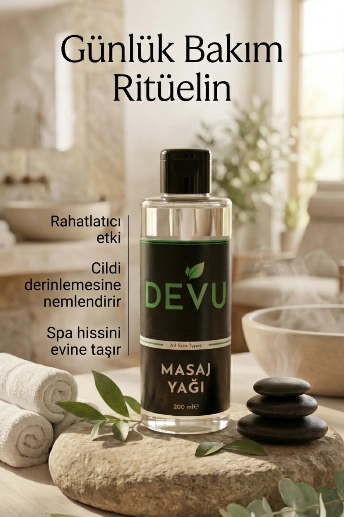 Doğal İçerikli Premium Masaj Yağı