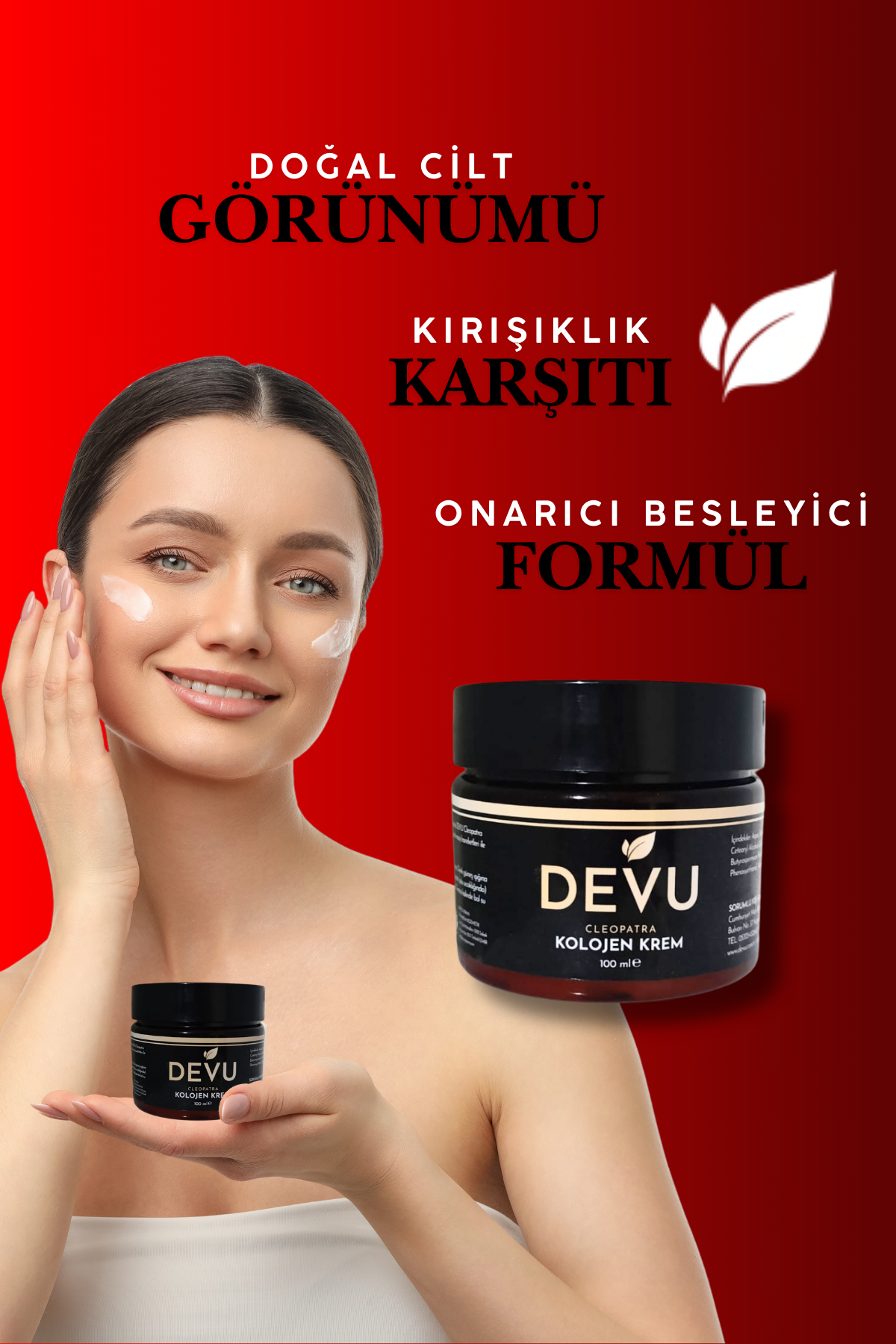 Yaşlanma Karşıtı DeveKuşu Kolajen Kremi