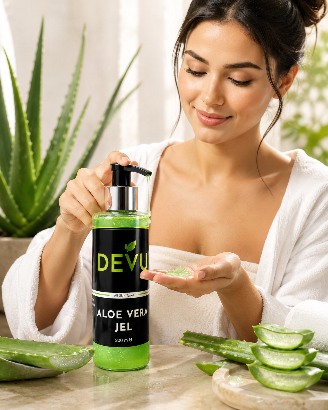 Doğal Aloe Vera Jel 200 ml