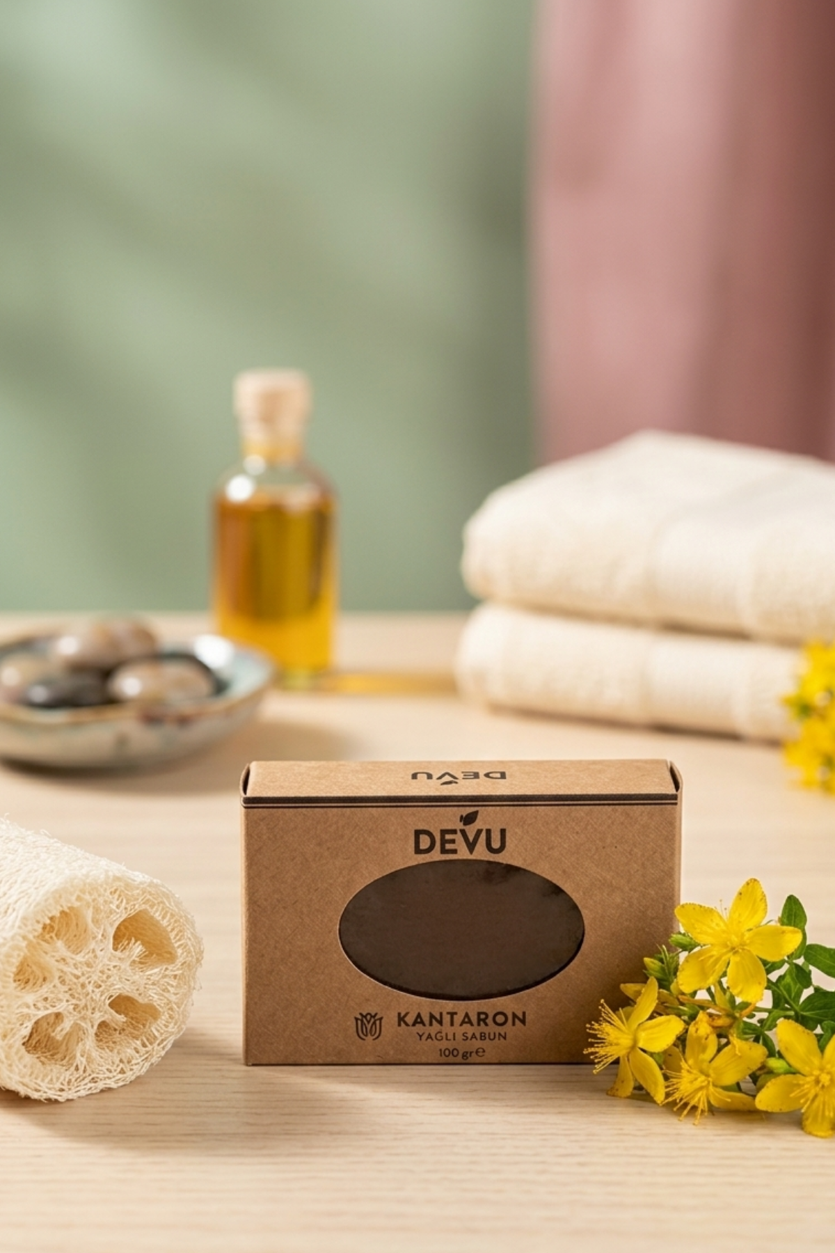 Kantaron Özlü Doğal El Yapımı Sabun