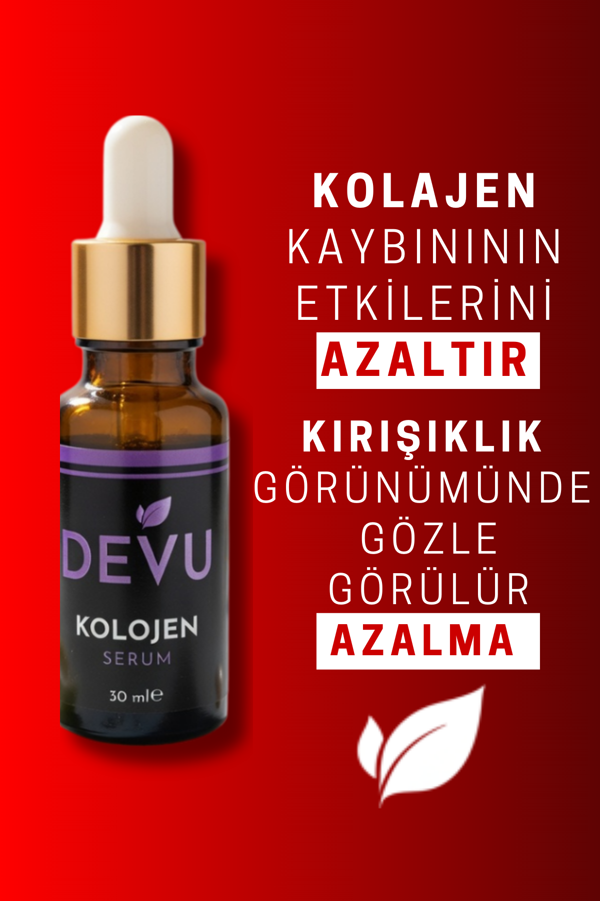 Yaşlanma ve Kırışıklık Karşıtı DeveKuşu Kolajeni Cilt Serumu