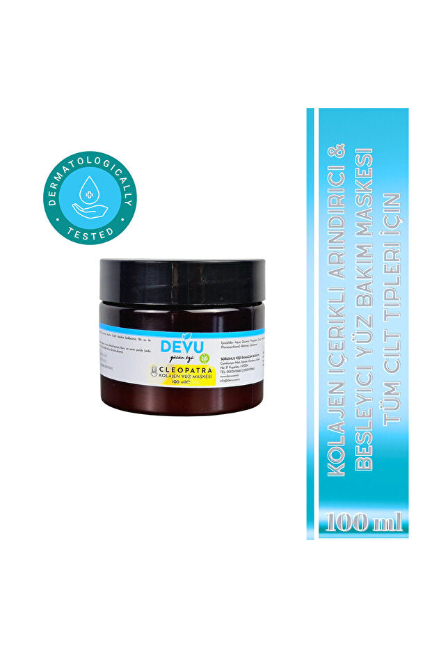 Cleopatra Collagen Yıkanabilir  Deve Kuşu Kolajen Yüz Maskesi Yıkanabilir Cilt Bakım Maskesi