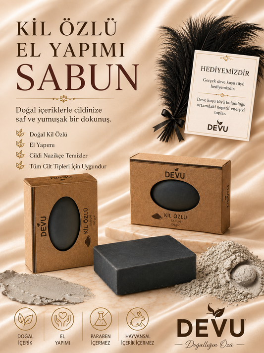 El Yapımı Doğal Sabun Kil Özlü Doğal Sabun