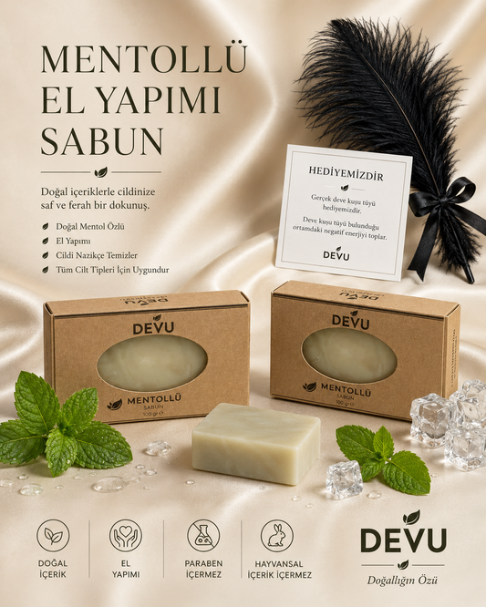 Mentollü Ferahlatıcı Doğal El Yapımı Sabun